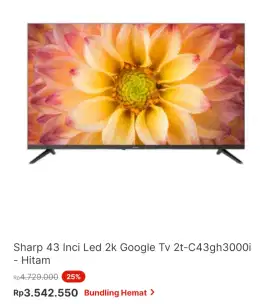 SHARP GOOGLE TV 43 INCi