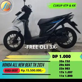HONDA NEW BEAT TH 2024 FREE KIRIM SEJABODETABEK DAN BERGARANSI