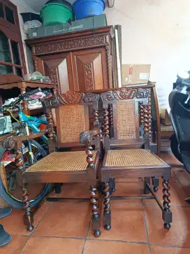 Kursi jati vintage model vanderpool