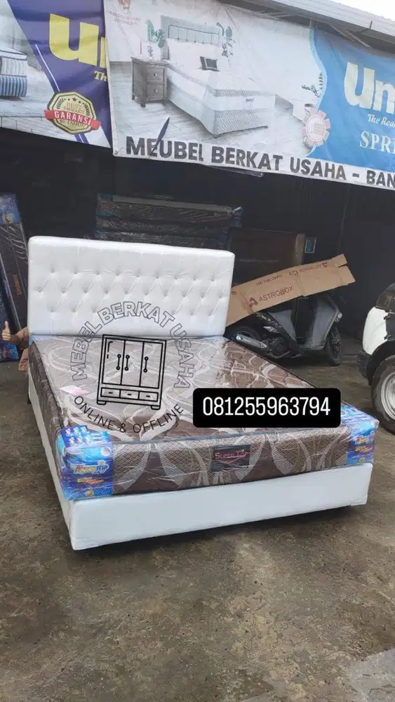 Kasur Springbed Dipan RanjangTersedia Berbagai Ukuran Bisa Req Warna