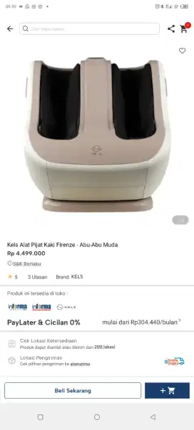 Kels alat pijat kaki firenze