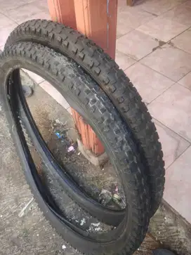 Ban luar + dalam sepeda exototic satu set