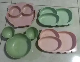 Tempat makan anak karakter free sendok garpu sumpit