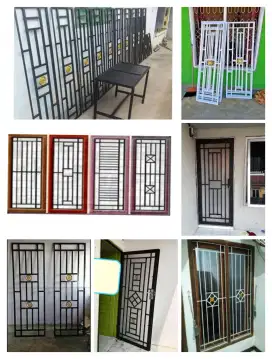 Tralis jendela pintu minimalis modern