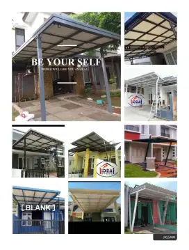 Kanopi atap garasi teras minimalis anti karat