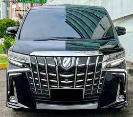 Toyota Alphard G ATPM 2021 Antik Low KM Murah Bekas Hitam Genap Top