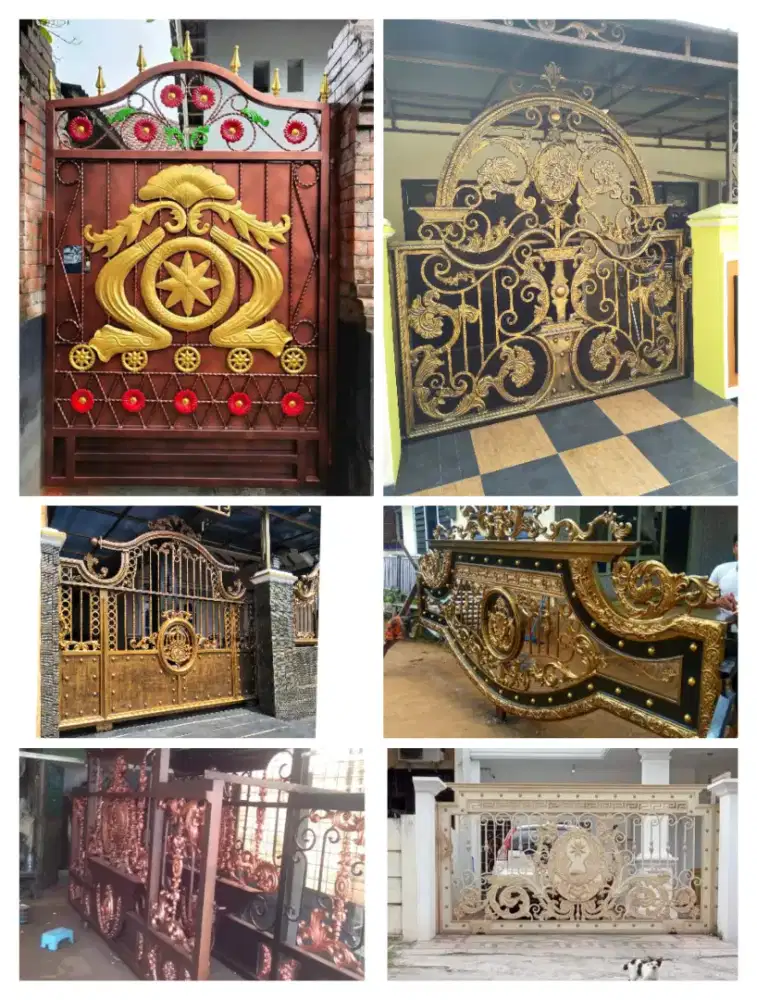 Pintu pagar gerbang tempa alferum klasik