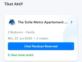 Jual rugi tiket the suite metro apartement bandung