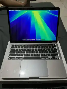 Macbook pro retina 2020 grey M1 CHIP touchbar 8/256gb fullset resmi