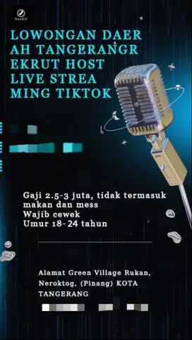 cari host live cewe berpengalaman dan cowo untuk packing kaos kaki