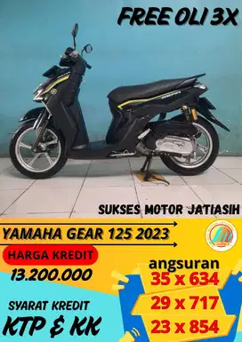 YAMAHA GEAR 125 TAHUN 2023 BISA CASH DAN KREEDIT