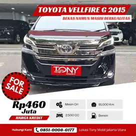 Toyota Vellfire 2.5 G ATPM 2015 Hitam