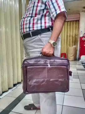 Tas laptop selempang kerja original 100% kulit asli