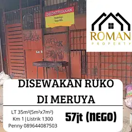 DISEWAKAN RUKO DI PINGGIR JALAN MERUYA
