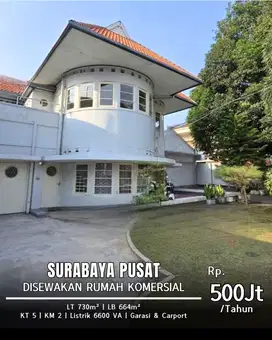 DISEWAKAN KOMERSIAL SURABAYA PUSAT COCOK UNTUK USAHA