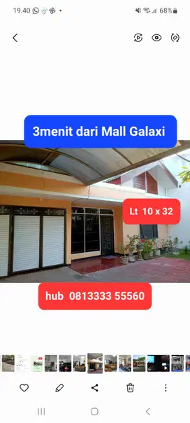 JUAL MURAH‼️Wisma Mukti 3menit dari Mall Galaxi