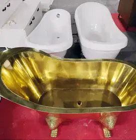 Jual 4 pcs Bathtub Mewah Gold dan Putih