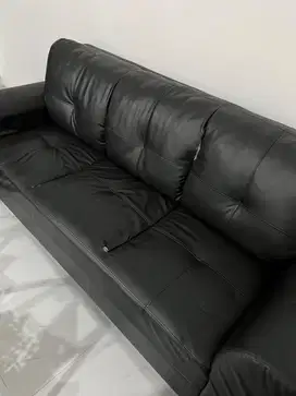 SOFA KULIT NYAMAN 3 IN 1 SEATER