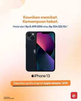 KREDIT IPHONE 13 free adaptor ktp aja dp mulai 199k