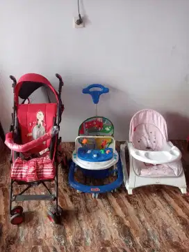 di jual stoler , baby walker , kursi baby + free gratis kasur bayi dll