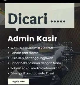 Lowongan Admin Kasir