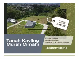 Tanah Kapling Areal Cimahi Kawasan Permukiman: Angsur 12 Kali