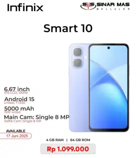 BARU INFINIX SMART 10 BISA KREDIT TANPA DP