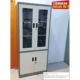 Lemari Arsip Kantor Metal Pintu Kaca