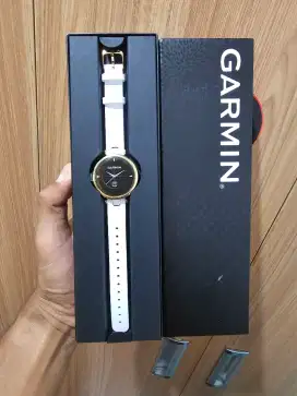 Garmin lily 1 leather white gold baru garansi tam