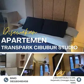 Disewakan Apartemen Transpark Cibubur Studio Lantai Rendah