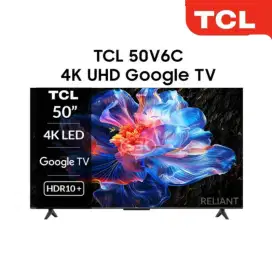 PROMO GOOGLE TV 50 INCI UHD 4K TCL NEW 2025 50V6C GARANSI 3 TAHUN
