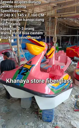 Sepeda burung pelikan goes sedang/perahu karakter bebekkan termurah!
