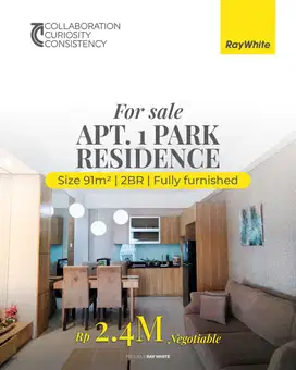 Apartemen 1park residence, Private lift dan high floori jual