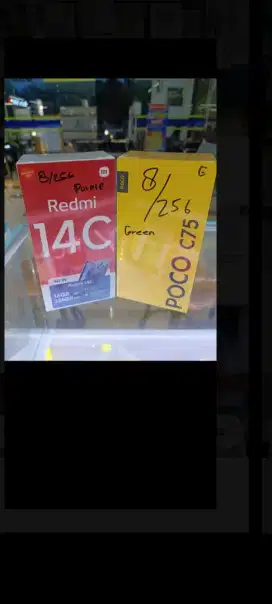 Xiaomi poco C75 8/256 setara redmi 14c ram 8gb