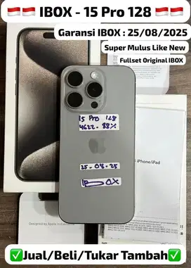 iphone 15 pro 128gb second ibox