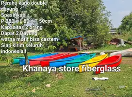 Perahu kano dayung fiber/perahu wisata baru/perahu santai untuk wisata