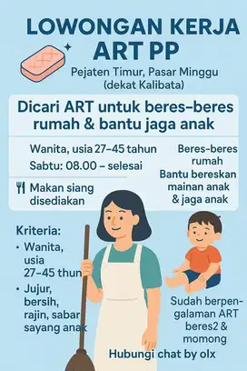 DICARI ART BEBERES MOMONG PP PS MINGGU KALIBATA