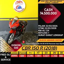 HONDA CBR 150R TH 2018 PLAT DEPOK PAJAK ON KREDIT DP 500AN