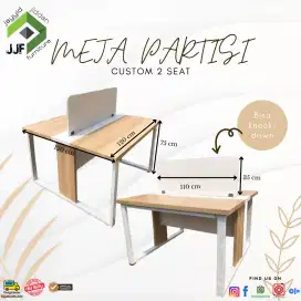 Meja kantor partisi custom