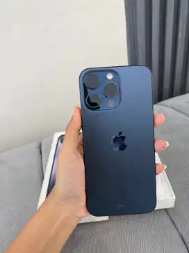 jual iphone 15ProMax BLUE TITANIUM, 256GB SECOND IBOX