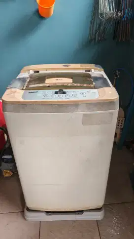 SECOND MESIN CUCI LG TURBO DRUM WF-L801TC
