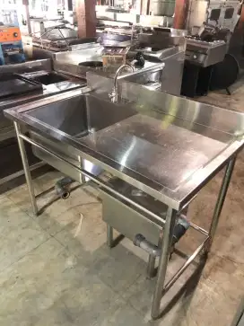 single sink sayap kanan include greasetrap 120x70x84,lubang 50x49x28