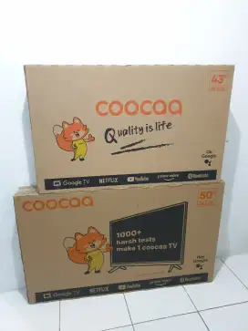 COOCAA GoogleTV 43 inch. Baru, bisa COD + disettingkan