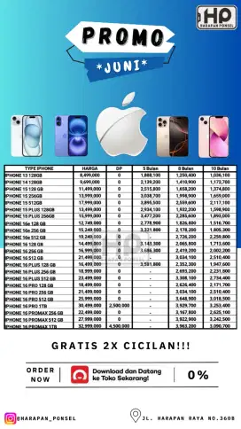 PROMO KREDIT IPHONE SERIES TANPA DP