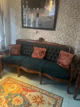 Set kursi tamu kayu jati antik