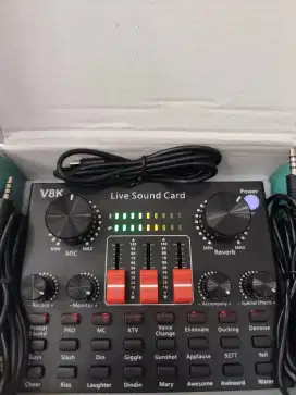 Sound card V8k untuk live streaming