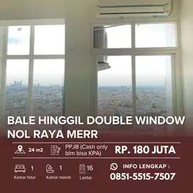 BALE HINGGIL Double Window‼️Unit Langka Apartemen Nol Raya Merr