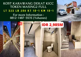 Kost Karawang 18+1 dekat KICC Token Masing2 Full