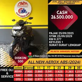 YAMAHA AEROX ABS KEYLESS TH 2024 PAJAK ON BISA BAYAR VIA CC/PAYLATER