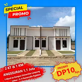 Rumah Murah Rajabasa Dekat UNILA – DP 10 Juta, Angsuran Ringan